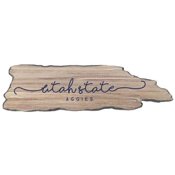 Utah State Aggies Driftwood Plank